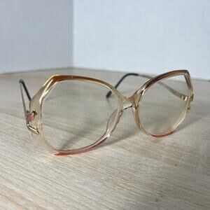 Marcolin Stephanie (517) 952 Oversized Eyeglasses Clear Gold Frames 54-16-135